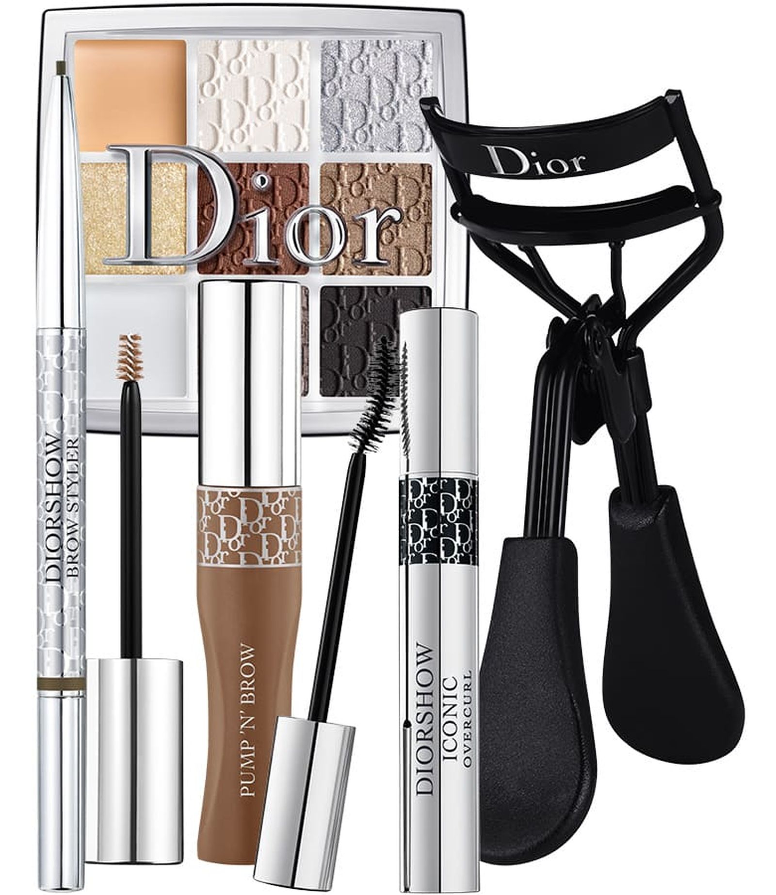 Dior Backstage Custom Eye Palette, Diorshow Brow Styler, Diorshow Pump ’N’ Brow, Diorshow Iconic Overcurl, Dior Backstage Eyelash Curler