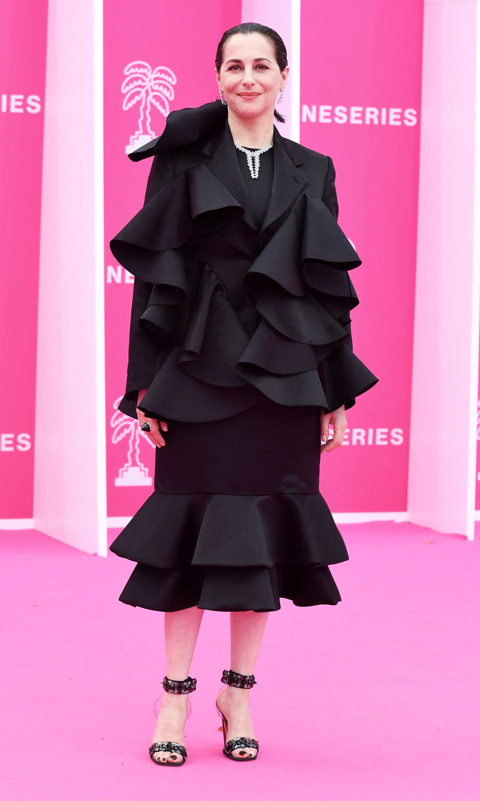 Амира Касар на 6-м международном фестивале сериалов Canneseries 2023 в Каннах, 14 апреля 2023 г.