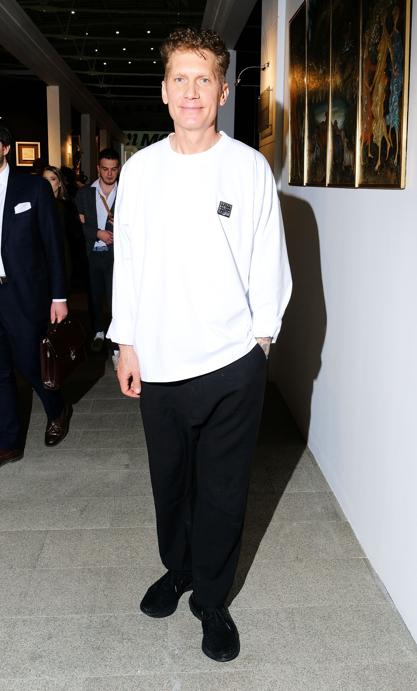 Илья Бачурин на открытии 20-й ярмарки АРТ МОСКВА, 18 апреля 2023 г.