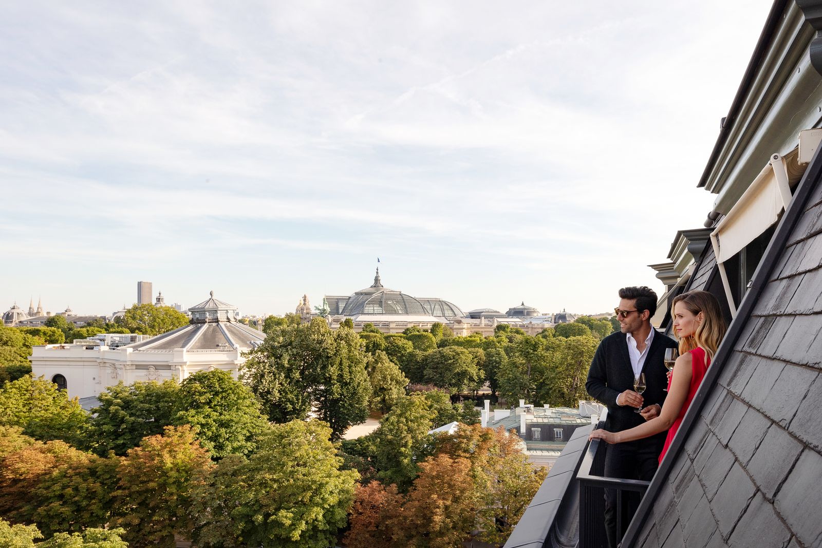 Вид из отеля La Réserve Paris