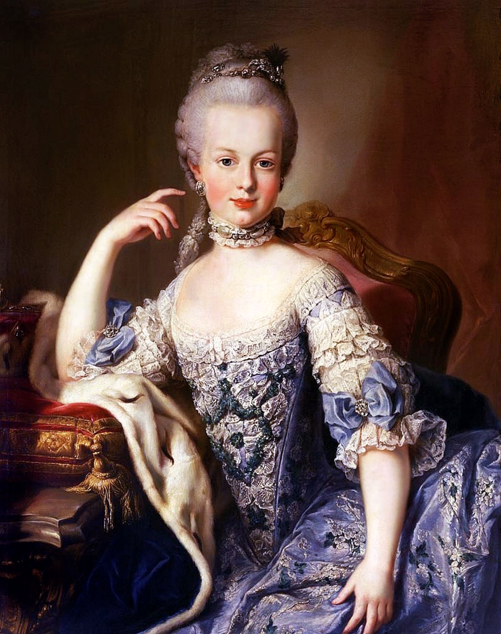 Портрет Марии-Антуанетты. Мартин ван Майтенс, примерно 1767-1768 гг.