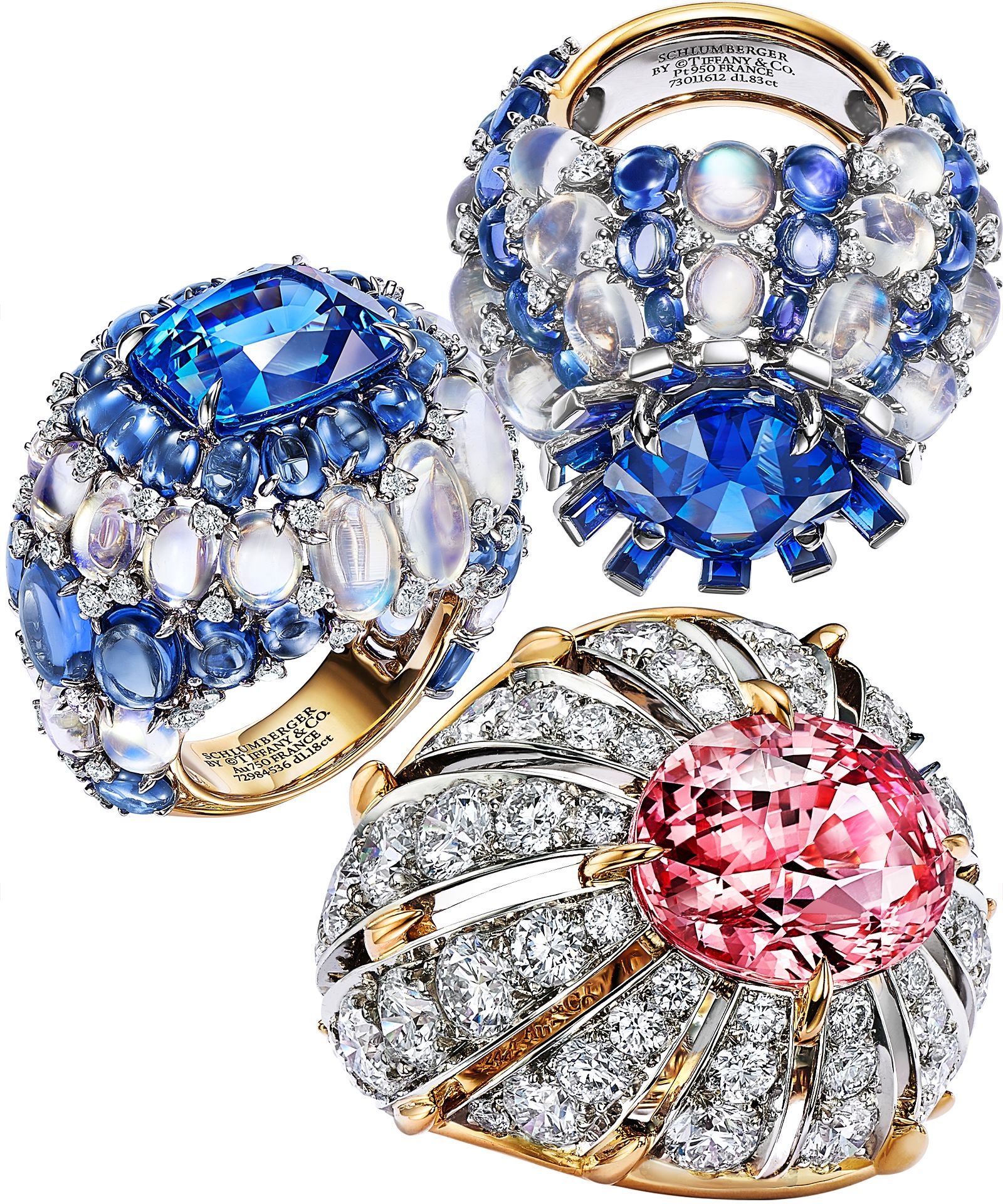 Кольца Tiffany & Co. Blue Book 2023 «Out of the Blue» Кольца из коллекции Tiffany & Co. Blue Book 2023 «Out of the Blue»