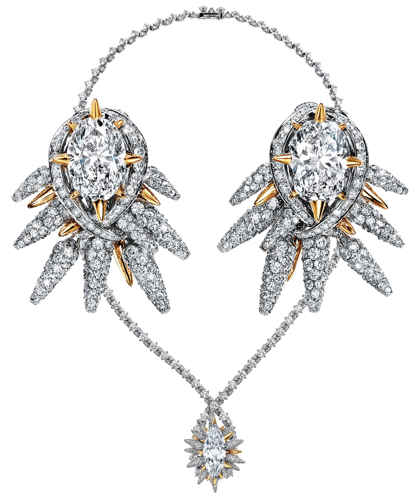 Колье, серьги Tiffany & Co. Blue Book 2023 «Out of the Blue» Колье, серьги из коллекции Tiffany & Co. Blue Book 2023 «Out of the Blue»
