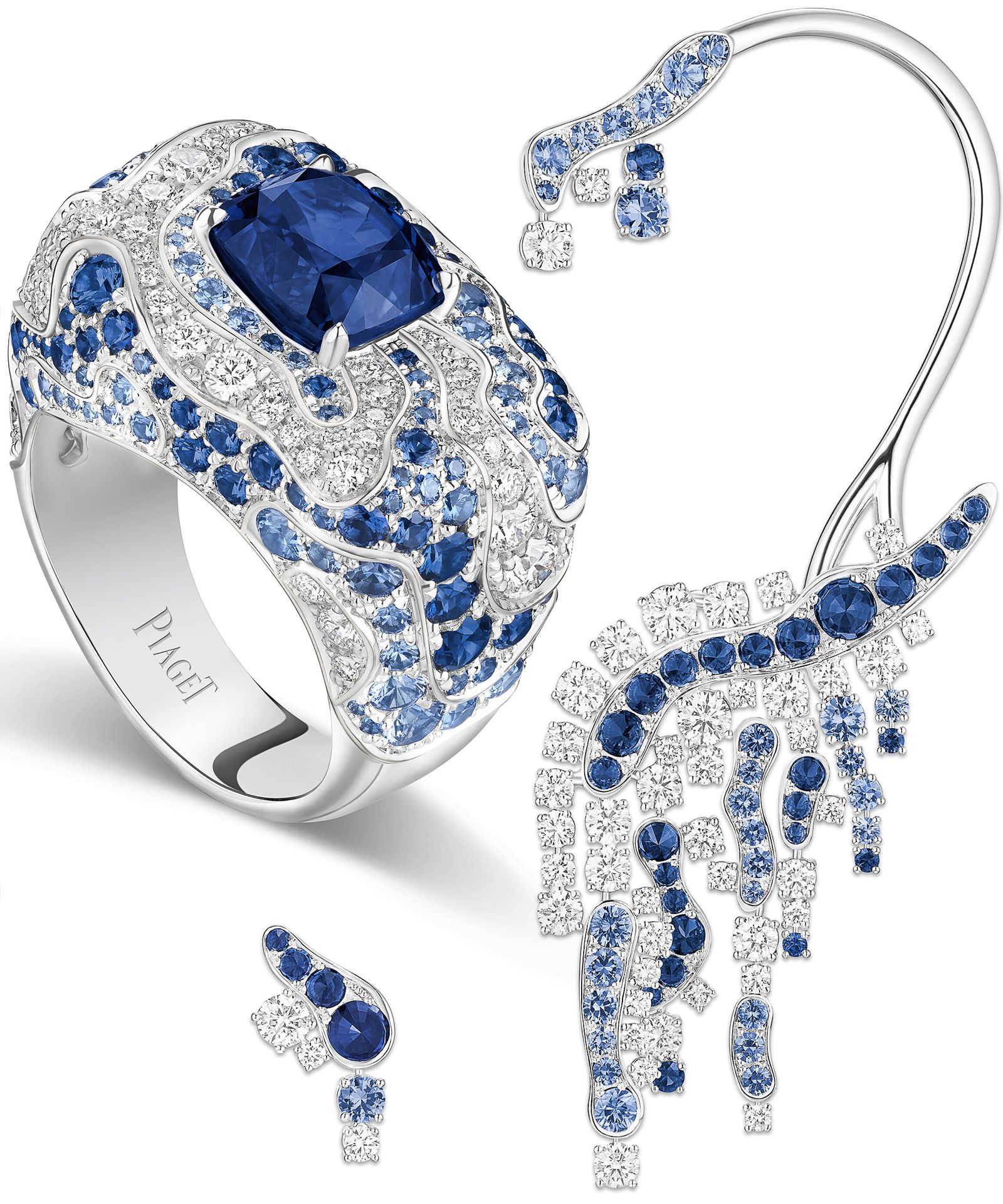 Кольцо и кафф Mineralis из коллекции «Metaphoria» от Piaget