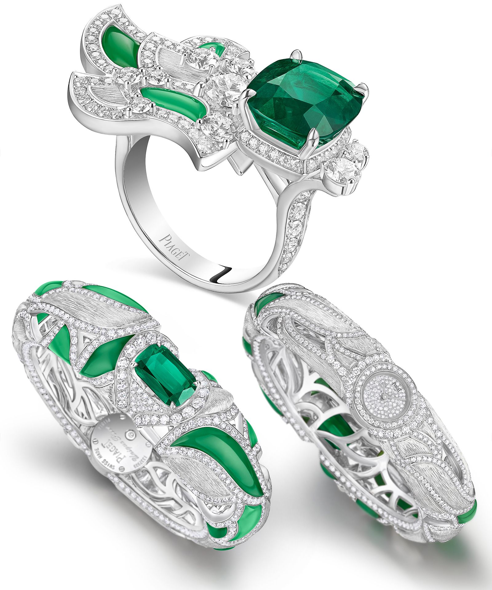 Кольцо и часы Foliatura из коллекции «Metaphoria» от Piaget