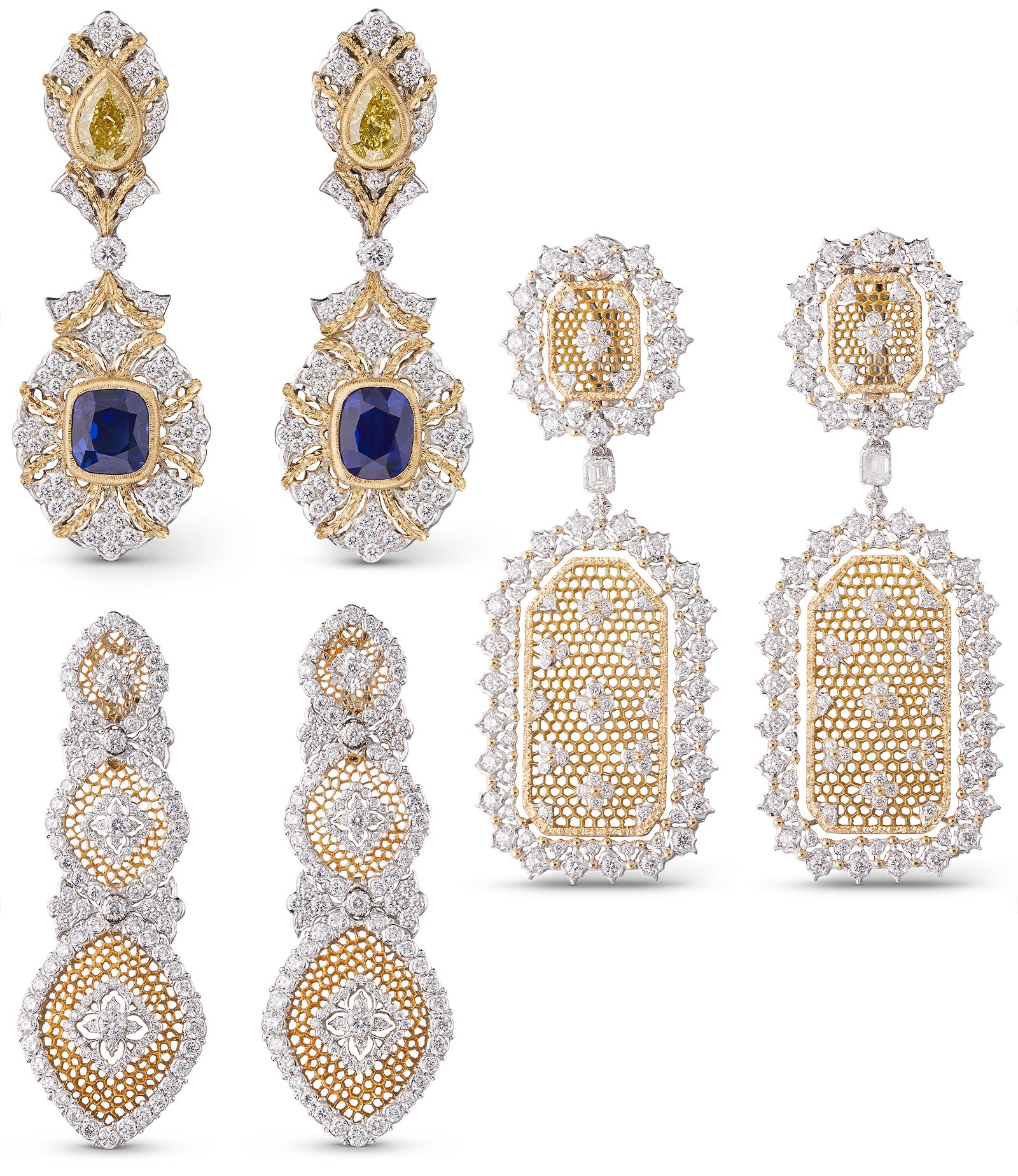 Серьги из ювелирной коллекции Mosaico от Buccellati