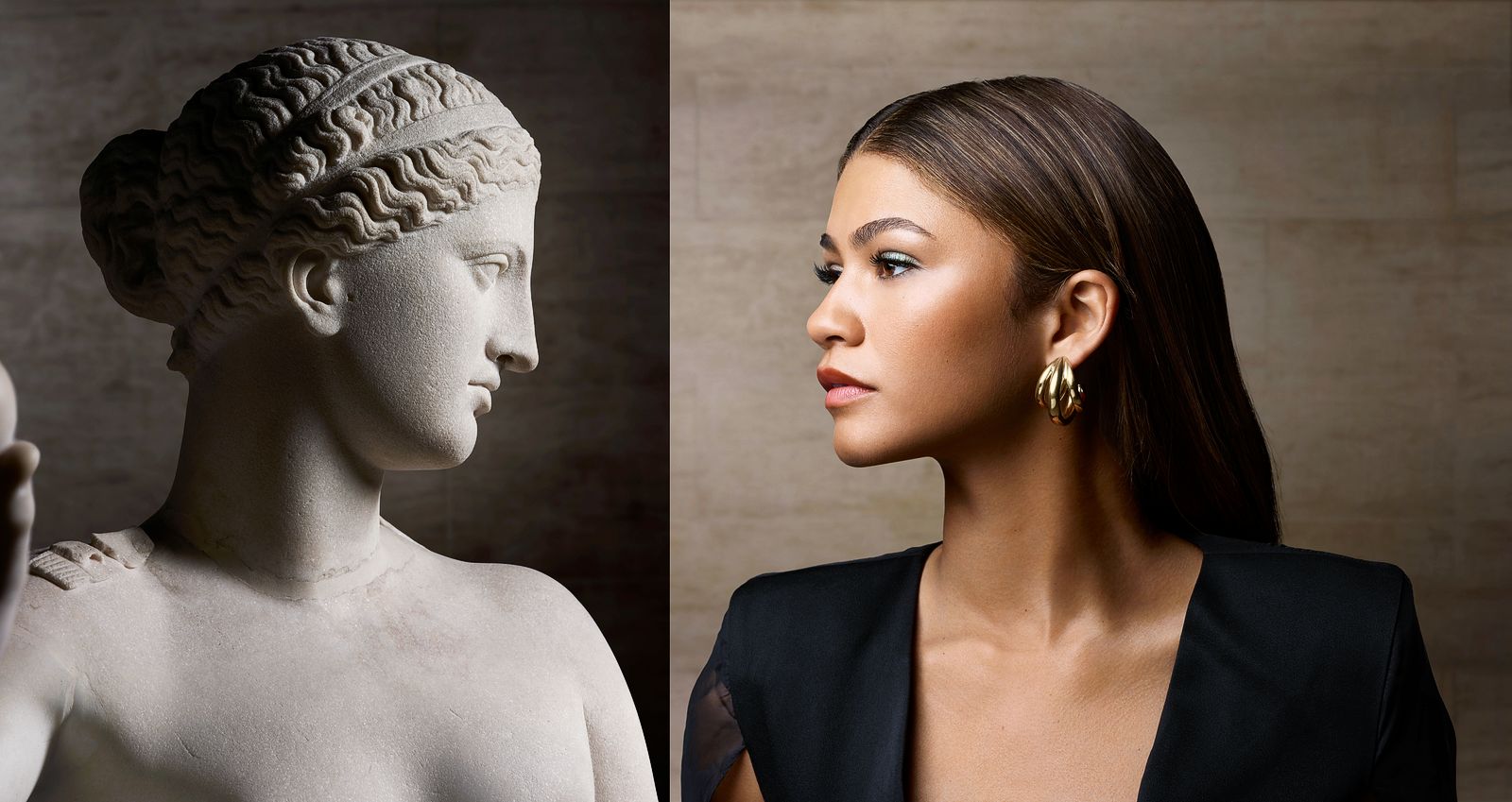 Зендая в рекламном кампейне Lancôme X Louvre 2023, фото 1