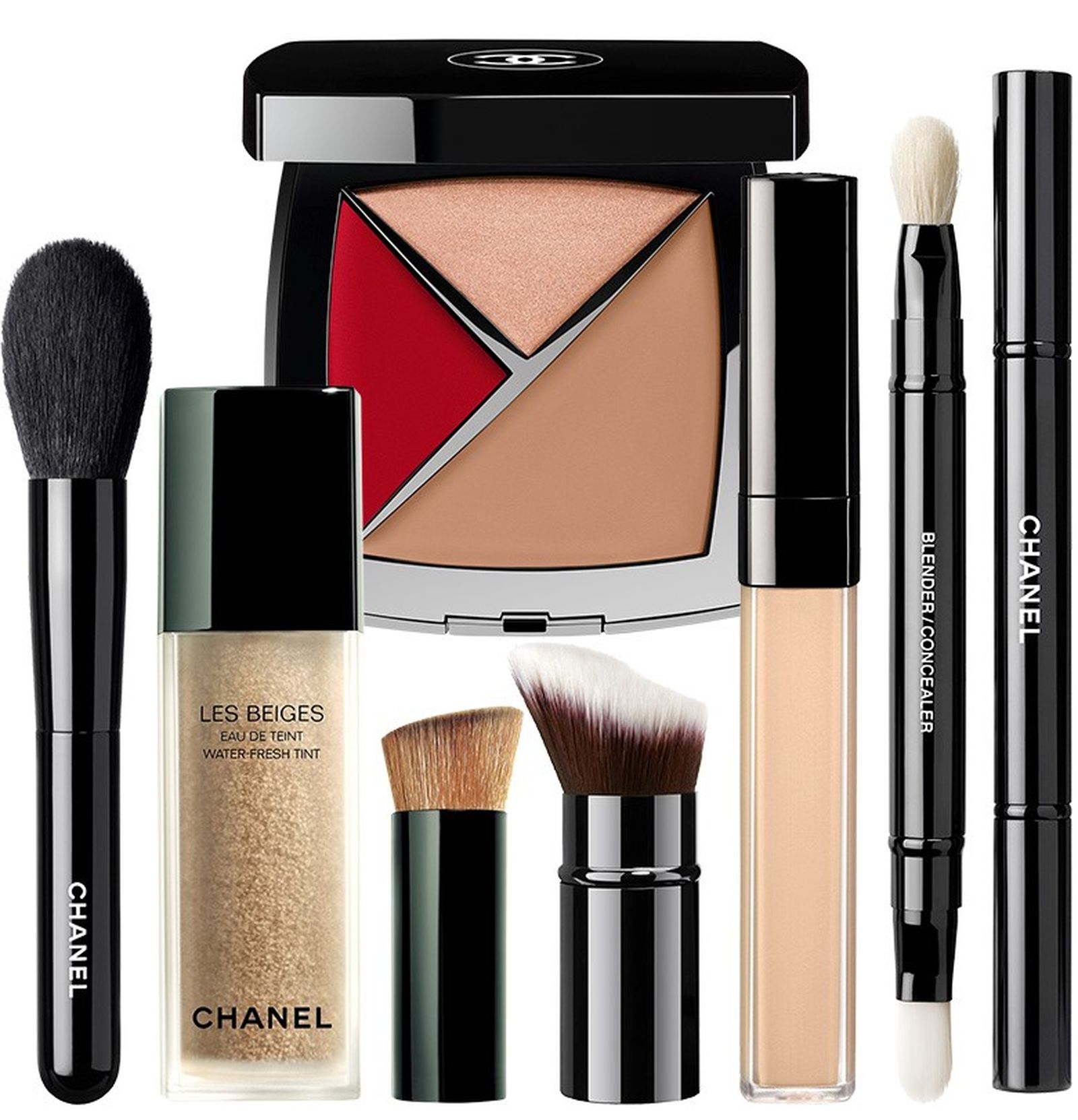 Chanel Palette Essentielle, les Pinceaux De Chanel, Les Beiges Water-Fresh Tint, Les Pinceaux De Chanel, Le Correcteur De Chanel, Les Pinceaux De Chanel