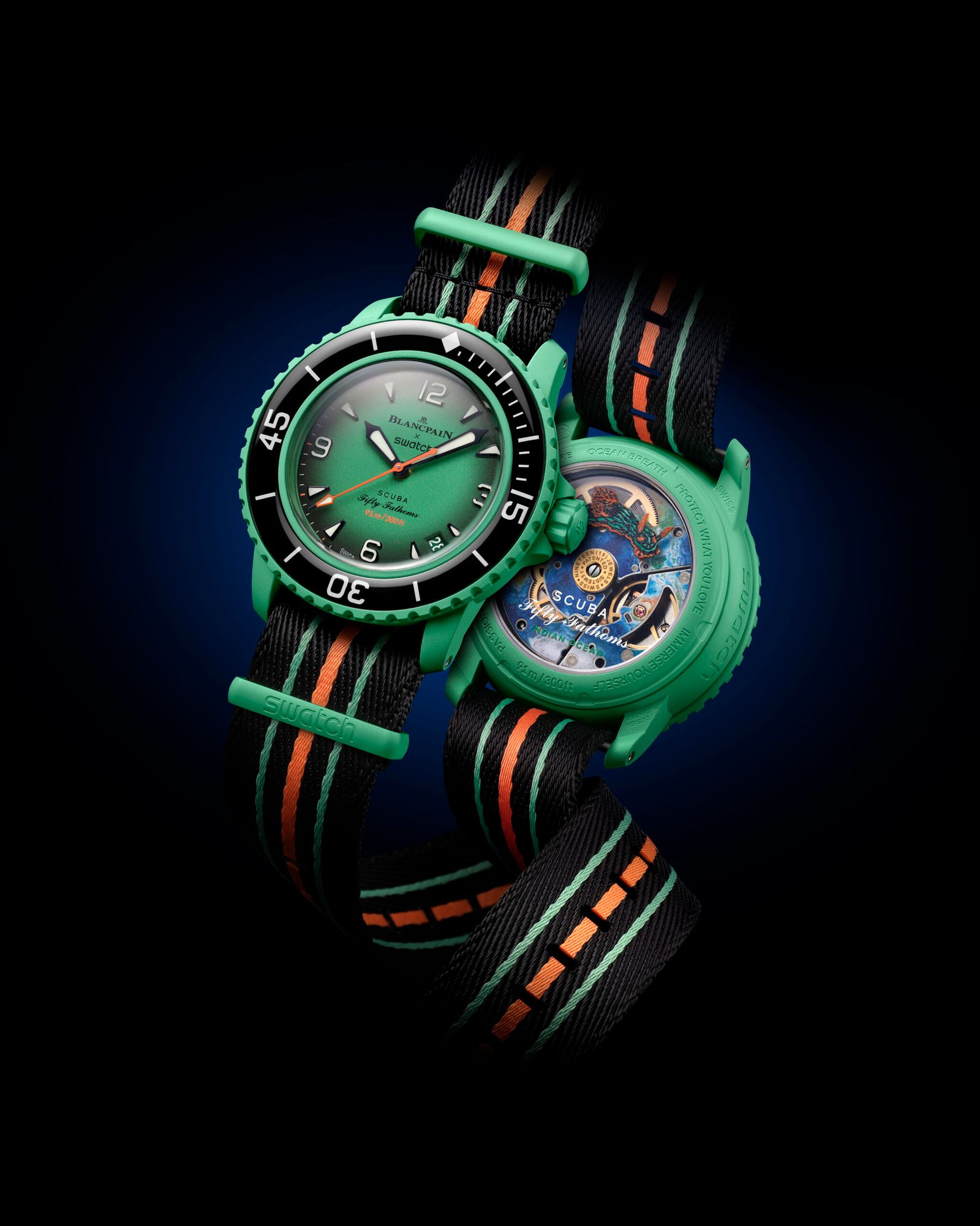 часы Swatch Blancpain Fifty Fathoms, фото 5
