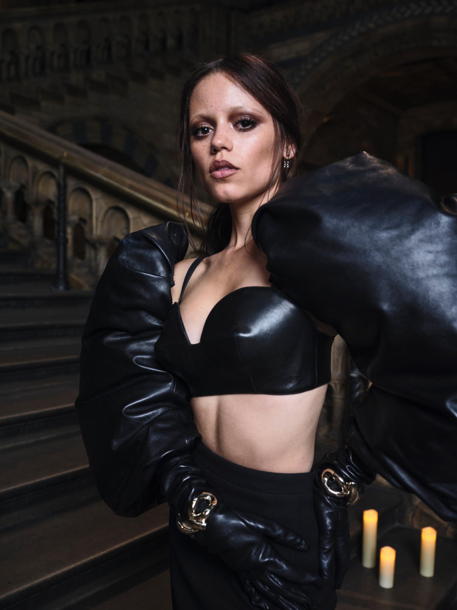 Лук Дженны Ортеги от Givenchy 2025 Дженна Ортега в Givenchy из коллекции Осень/Зима 2025