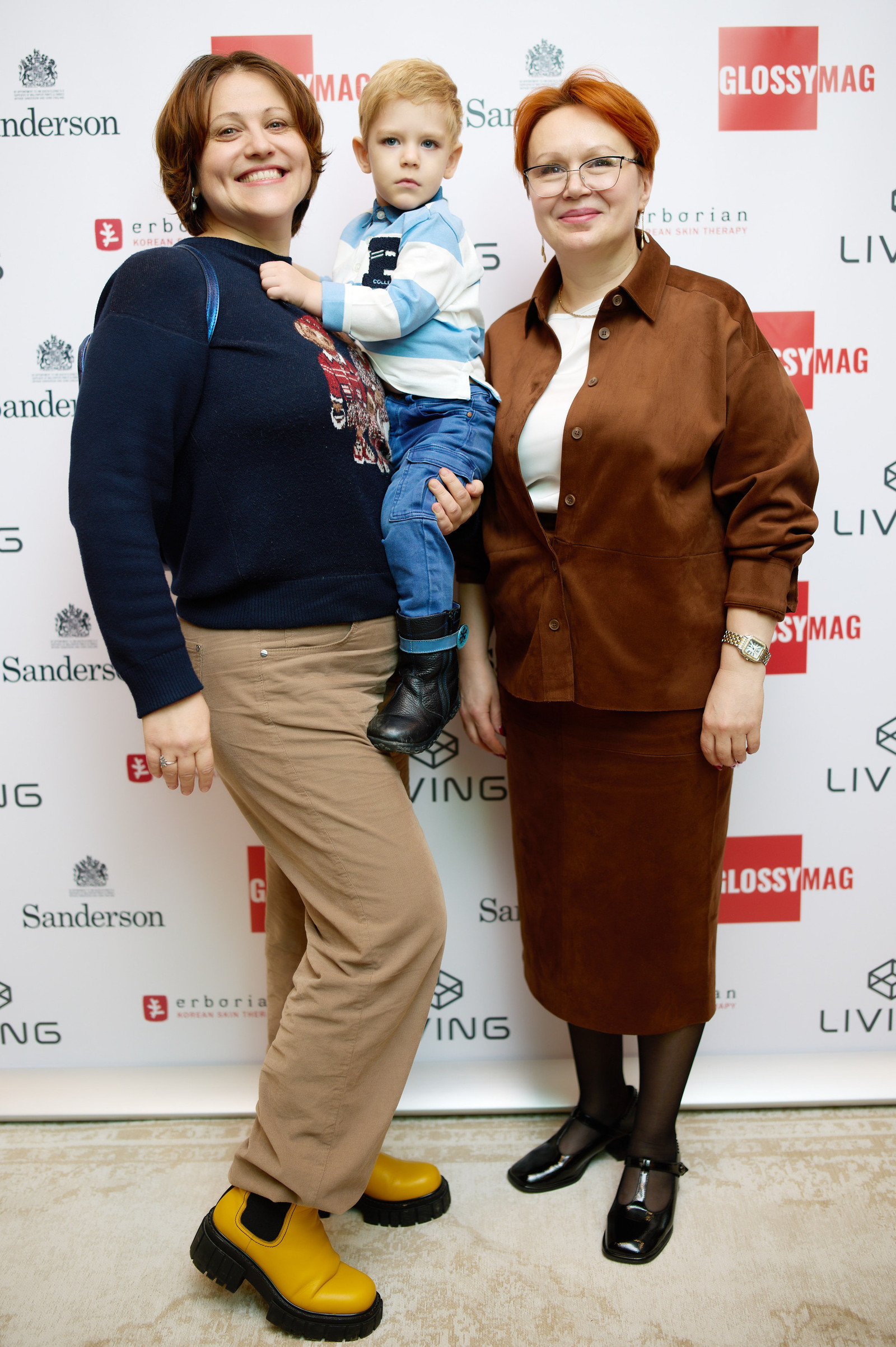 Вечер друзей Living.Moscow: архитектор-дизайнер Елена Булагина с сыном, Анжела Севостьянова