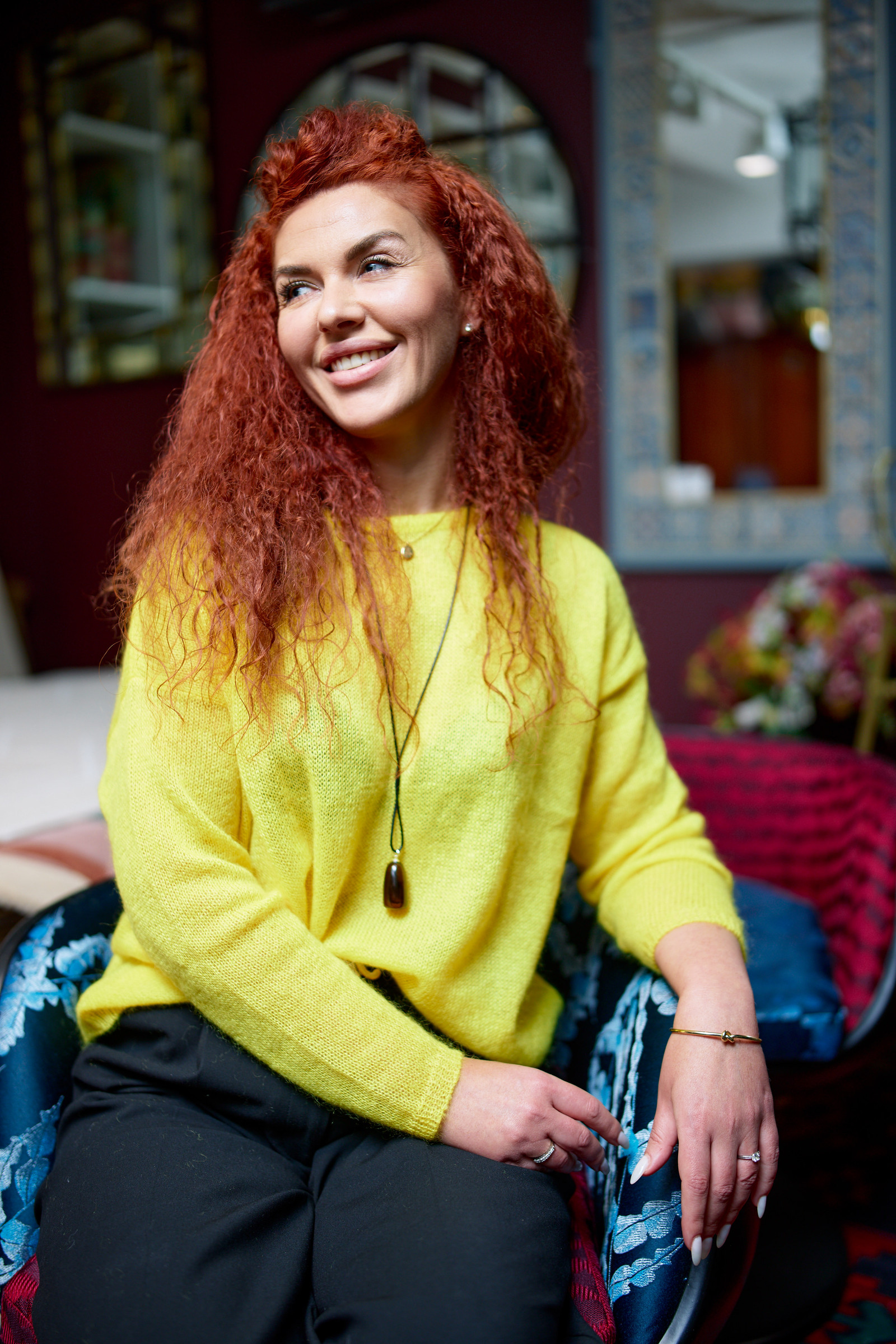 Екатерина Еременко на мероприятии интерьерного салона LIVING