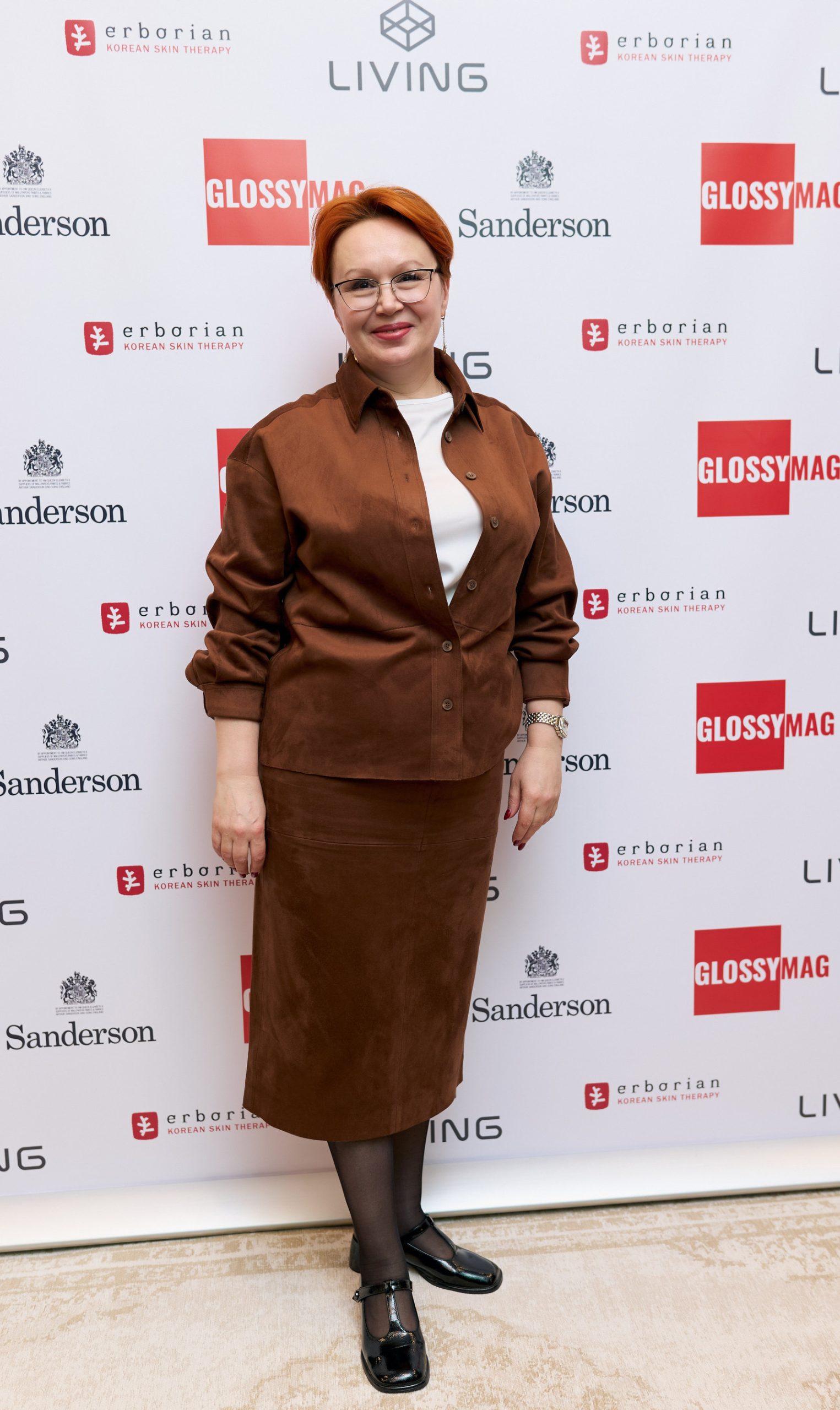 Анжела Севостьянова на мероприятии интерьерного салона LIVING