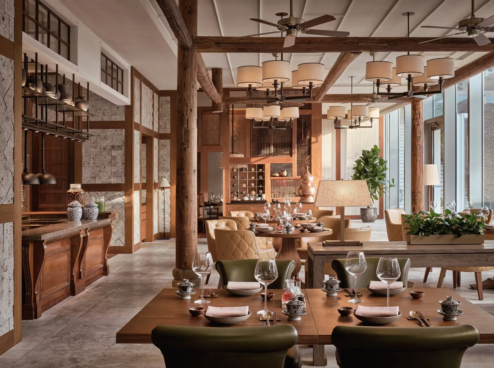 Ресторан Lingnan House в отеле Rosewood Guangzhou