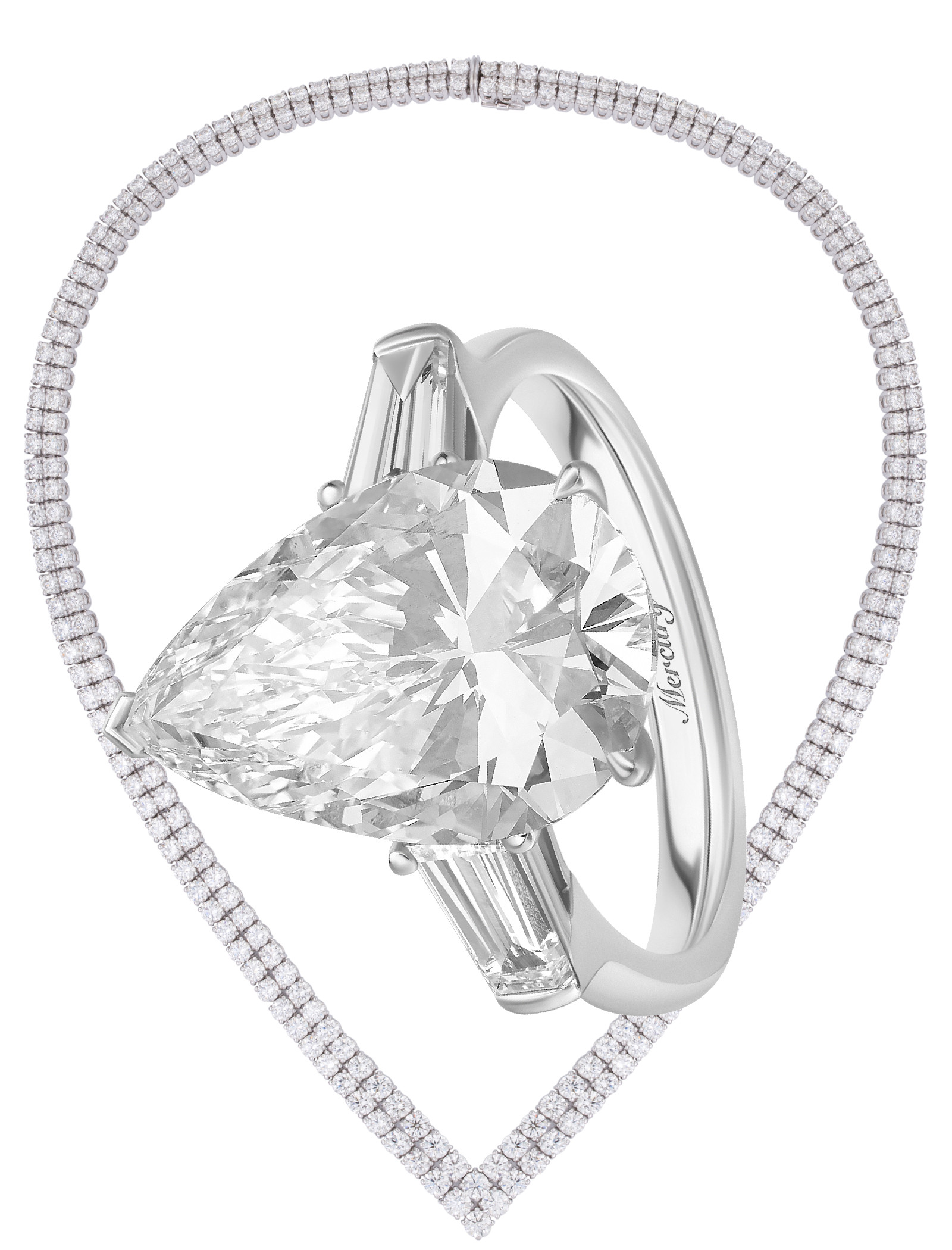 Украшения Риммы Шапокляк в «Чебурашке 2», фото 1 Образы Елены Яковлевой в «Чебурашке 2»: бриллиантовое колье и кольцо Mercury Classic